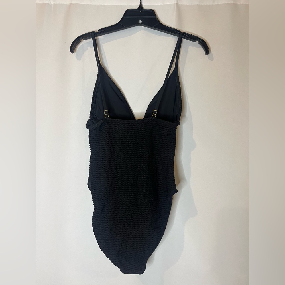 J.Crew Plunge crochet one-piece in black - Picture 6 of 7